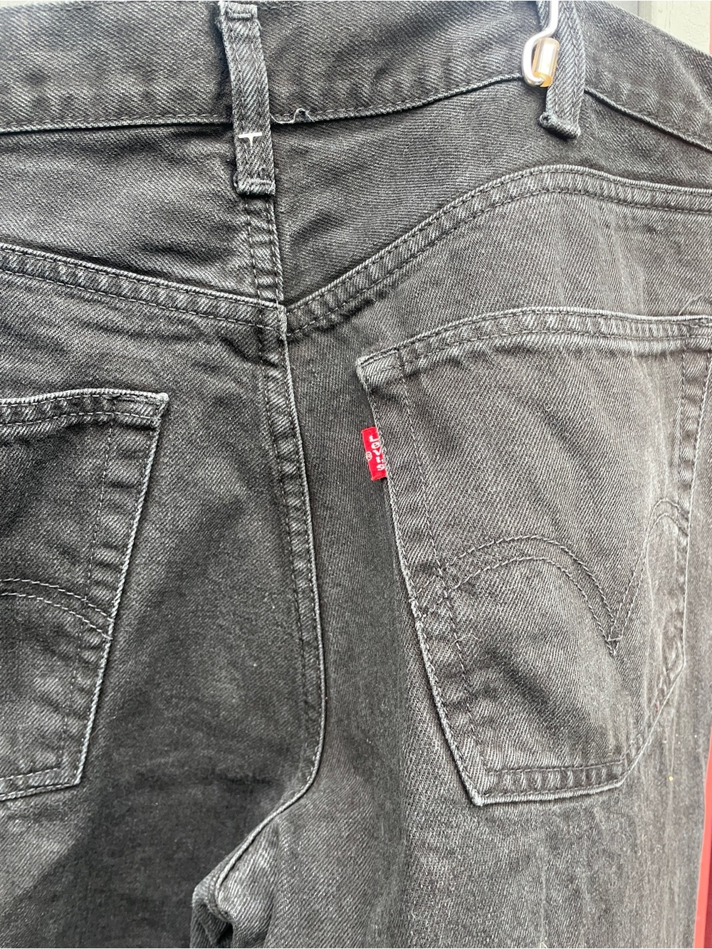 Black Men's Straight-Leg Jeans